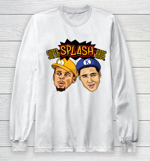 Steph Curry Klay Thompson Super Splash Bros Long Sleeve T-Shirt