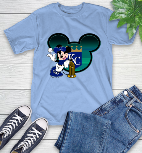 MLB Kansas City Royals The Commissioner's Trophy Mickey Mouse Disney T-Shirt 11