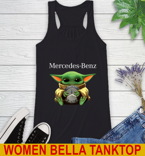 Star Wars Baby Yoda Hugs Mercedes Car Shirt 37