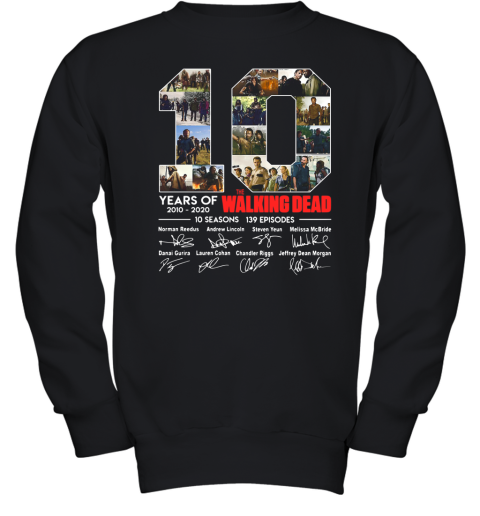 10 Years Of The Walking Dead Signature Youth Sweatshirt