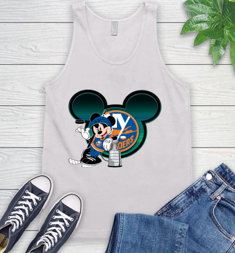 NHL New York Islanders Stanley Cup Mickey Mouse Disney Hockey T Shirt Tank Top