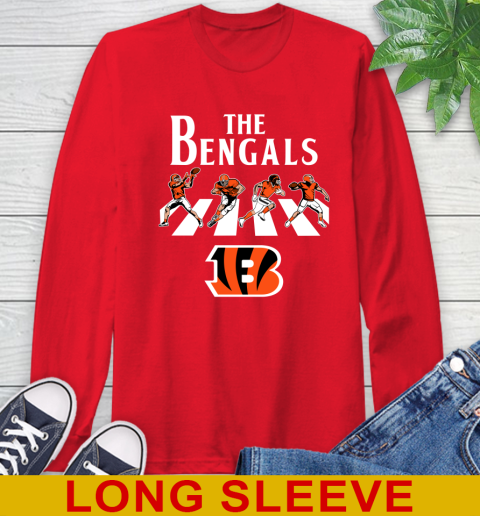 NFL Football Cincinnati Bengals The Beatles Rock Band Shirt Long Sleeve T-Shirt 12