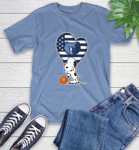 Memphis Grizzlies NBA Basketball The Peanuts Movie Adorable Snoopy T-Shirt 11