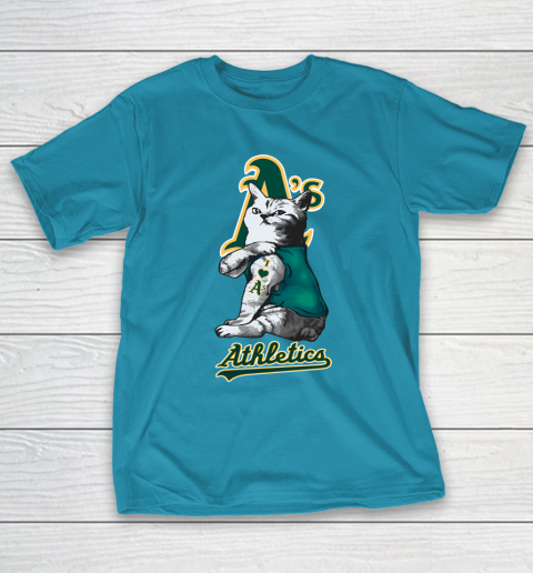 MLB Baseball My Cat Loves Oakland Athletics T-Shirt 7