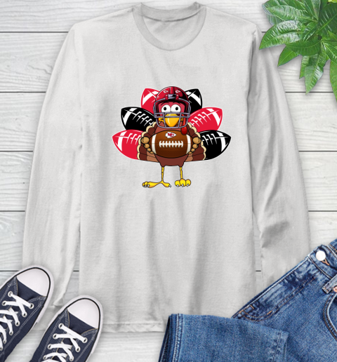 Kansas City Chiefs Turkey Thanksgiving Day Long Sleeve T-Shirt