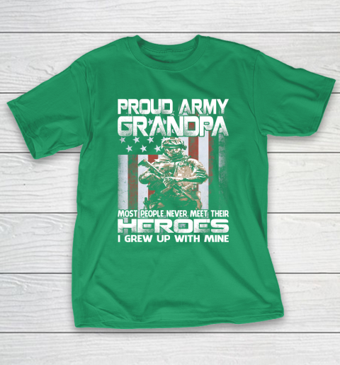 GrandFather gift shirt Proud Army Grandpa Shirt Patriotic Military Veteran T Shirt T-Shirt 5