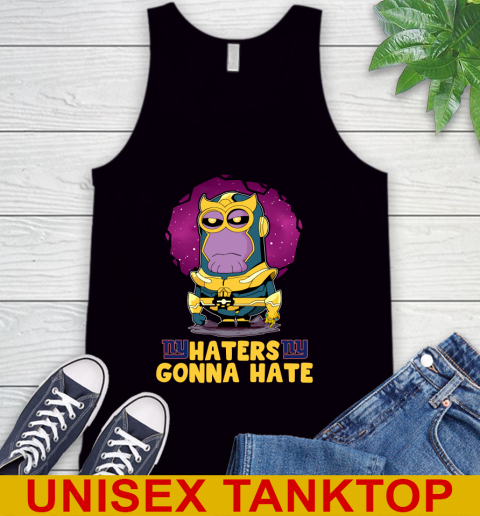 NFL Football New York Giants Haters Gonna Hate Thanos Minion Marvel Shirt Tank Top - Image 3