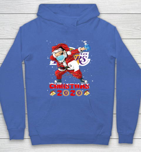 Los Angeles Lakers Funny Santa Claus Dabbing Christmas 2020 NBA Hoodie 6