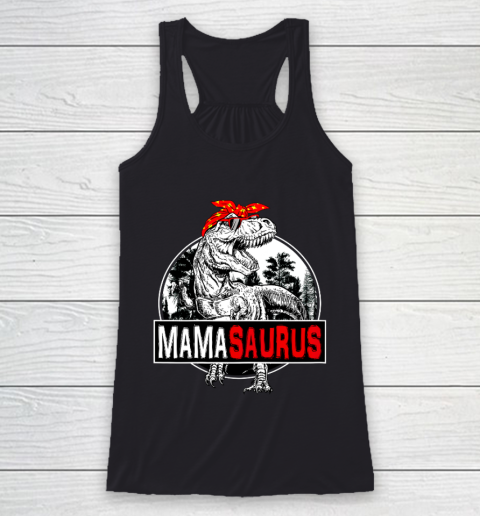 Mamasaurus T Rex Mother's Day Dinosaur Funny Mama Saurus Racerback Tank