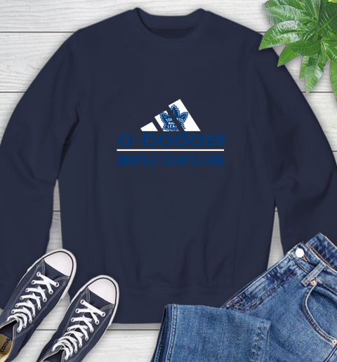 NHL A Badass Toronto Maple Leafs Fan Adidas Hockey Sports Sweatshirt 2