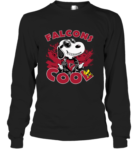 Atlanta Falcons Snoopy Joe Cool We're Awesome Long Sleeve T-Shirt