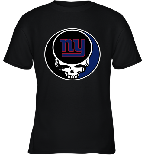 Youth Black New York Giants Football T-Shirt