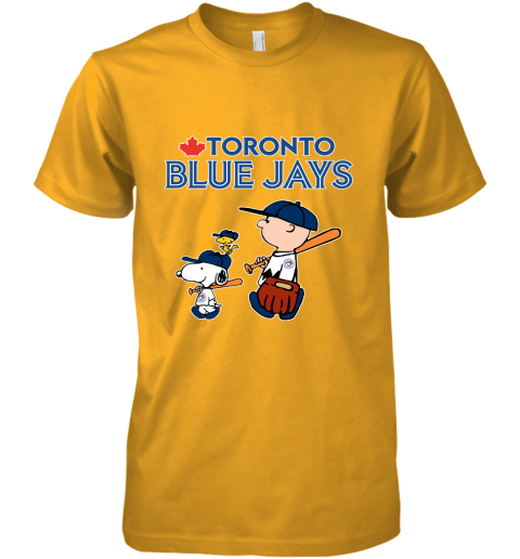 Toronto Blue Jays Let's Play Baseball Together Snoopy MLB Premium Men's T- Shirt 