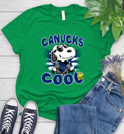 NHL Hockey Vancouver Canucks Cool Snoopy Shirt Women's T-Shirt 7