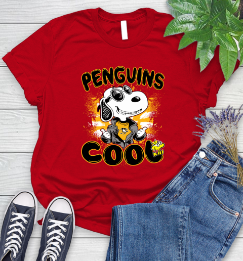 NHL Hockey Pittsburgh Penguins Cool Snoopy Shirt Women's T-Shirt 11