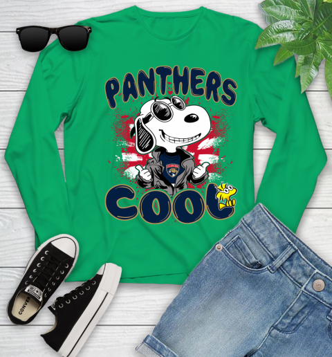 NHL Hockey Florida Panthers Cool Snoopy Shirt Youth Long Sleeve 6