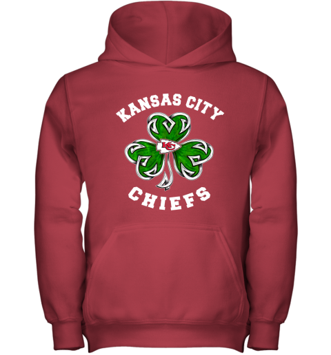 NFL Kansas City Chiefs Three Leaf Clover St Patrick's Day Football Sports T  Shirt - Freedomdesign