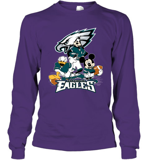 Mickey Donald Goofy The Three Philadelphia Eagles Football Shirts