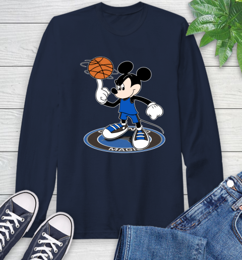 NBA Basketball Orlando Magic Cheerful Mickey Disney Shirt Long Sleeve T-Shirt 4