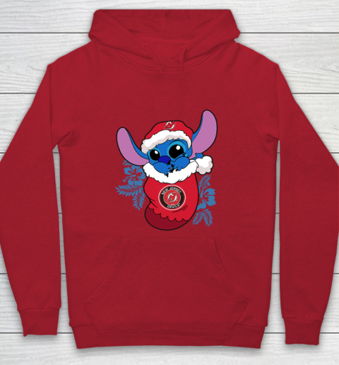 New Jersey Devils Christmas Stitch In The Sock Funny Disney NHL Youth Hoodie 9