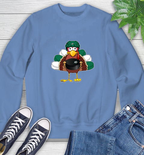 Dallas Stars Turkey Thanksgiving Day Sweatshirt 11