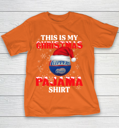 LA Clippers This Is My Christmas Pajama Shirt NBA Youth T-Shirt 4