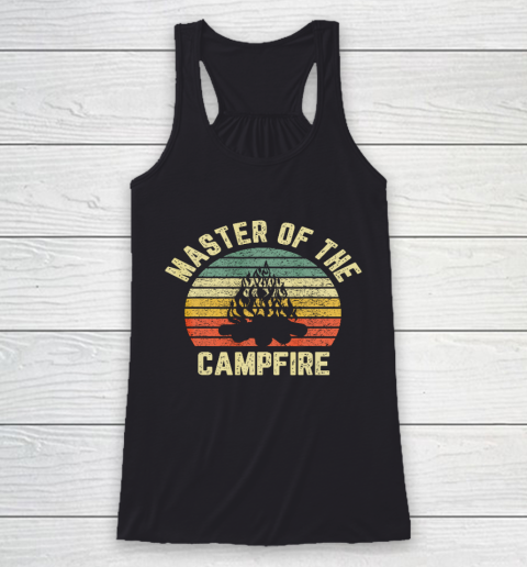 Master of the Campfire Camping Shirt Vintage Camper Racerback Tank