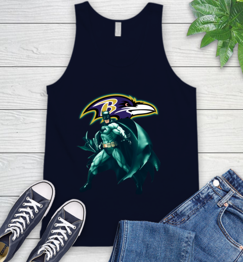 NFL Batman Football Sports Baltimore Ravens Tank Top 3