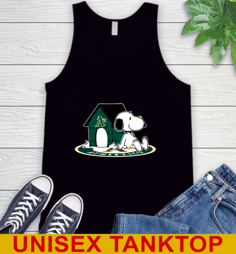 MLB Baseball Oakland Athletics Snoopy The Peanuts Movie Shirt Tank Top 2