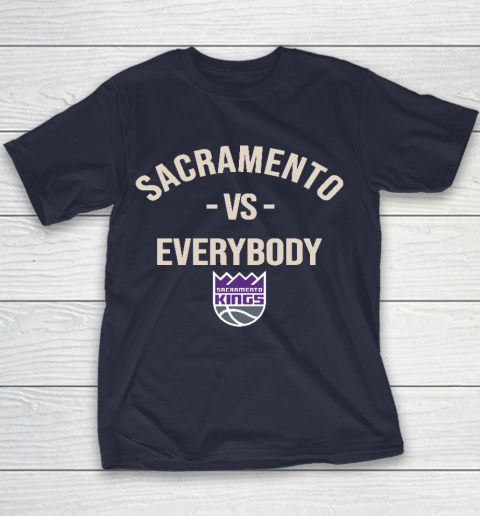 Sacramento Kings Vs Everybody Youth T-Shirt 2