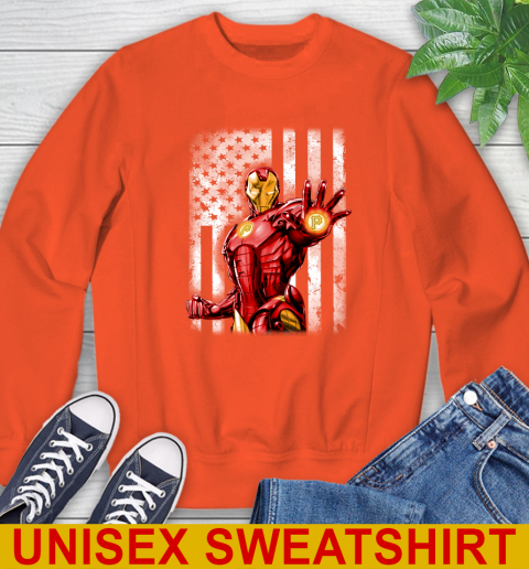 Pittsburgh Pirates MLB Baseball Iron Man Avengers American Flag Shirt Sweatshirt 3