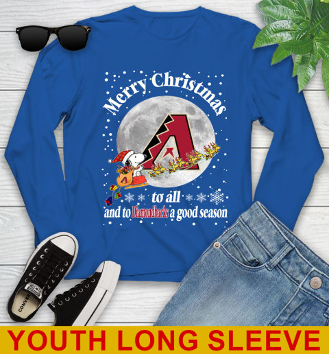 Arizona Diamondbacks Merry Christmas To All And To Diamondbacks A Good Season MLB Baseball Sports Youth Long Sleeve 10