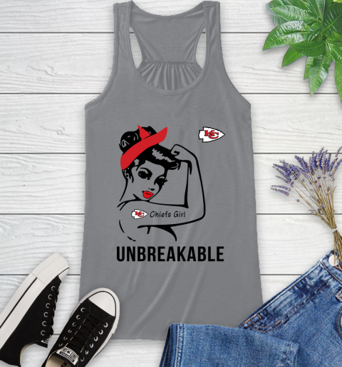 NFL Kansas City Chiefs Girl Unbreakable Football Sports Racerback Tank 3