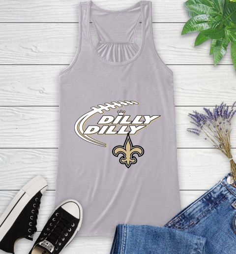 NFL New Orleans Saints Dilly Dilly Football Sports Racerback Tank 5