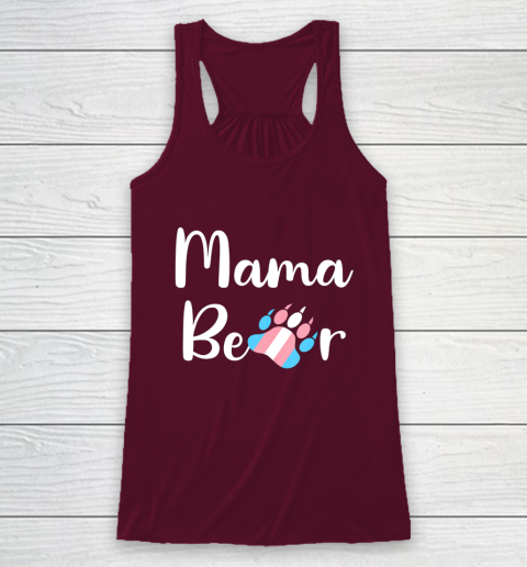 Mama Bear Transgender Mom T Shirt Trans Pride Gift Racerback Tank 2