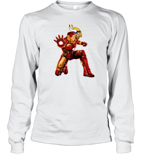 NFL Iron Man Minnesota Vikings Long Sleeve T-Shirt - Rookbrand