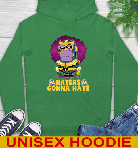 MLB Baseball Miami Marlins Haters Gonna Hate Thanos Minion Marvel Shirt Hoodie 8