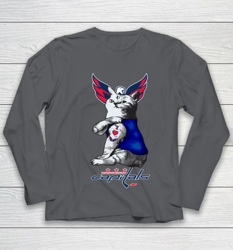 NHL My Cat Loves Washington Capitals Hockey Youth Long Sleeve 6