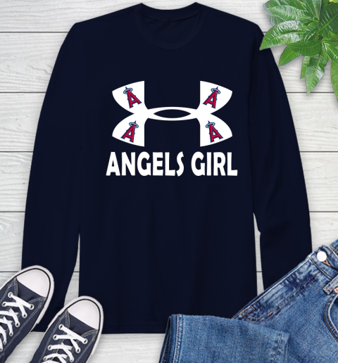 MLB Los Angeles Angels Under Armour Baseball Sports Long Sleeve T-Shirt 3