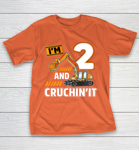 2nd birthday construction shirt