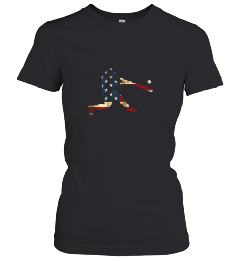 Baseball Shirt American Flag Traditions Baseballin Graphic Women's T-Shirt