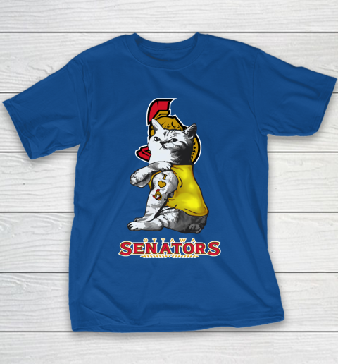 NHL My Cat Loves Ottawa Senators Hockey Youth T-Shirt 6