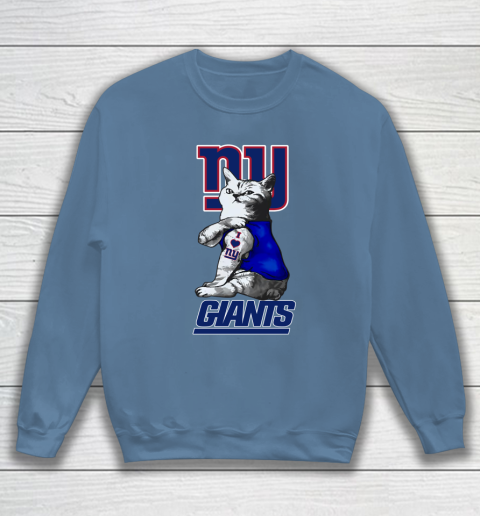 NFL Football My Cat Loves New York Giants Sweatshirt 6