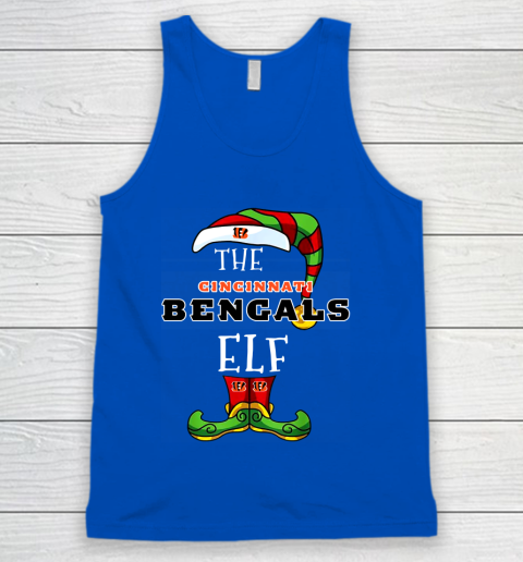 Cincinnati Bengals Christmas ELF Funny NFL Tank Top 4