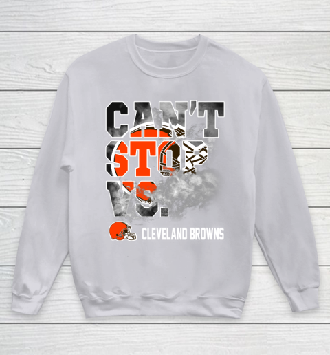NFL Cleveland Browns Can't Stop Vs Youth Sweatshirt 3