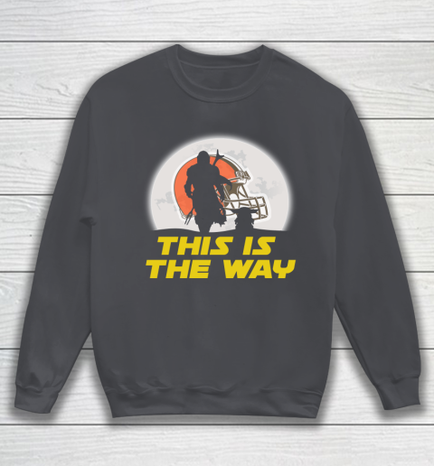 Cleveland Browns NFL Football Star Wars Yoda And Mandalorian This Is The Way Sweatshirt 4