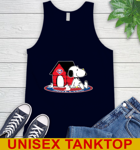 MLB Baseball Philadelphia Phillies Snoopy The Peanuts Movie Shirt Tank Top 3