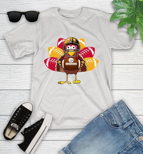 Pittsburgh Steelers Turkey Thanksgiving Day Youth T-Shirt