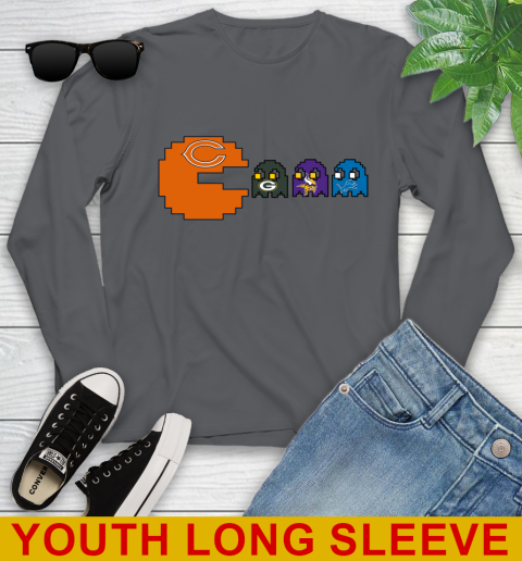Chicago Bears NFL Football Pac Man Champion Youth Long Sleeve 9