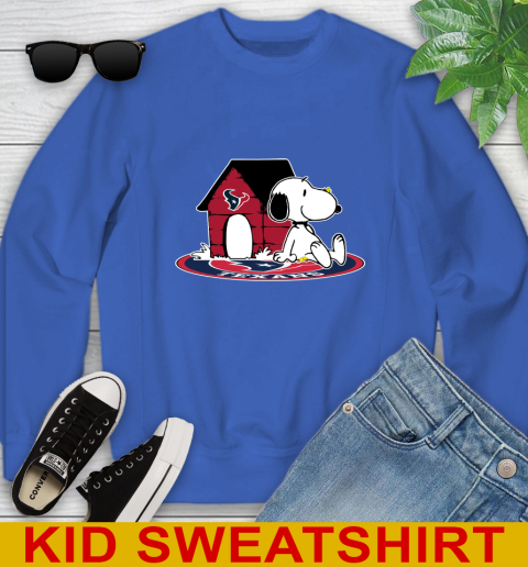 NFL Football Houston Texans Snoopy The Peanuts Movie Shirt Youth Sweatshirt 7